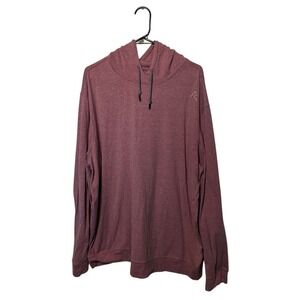 Rhoback Hoodie Mens 3XL Red Hesi Performance Pullover Sweatshirt Golf Stretch